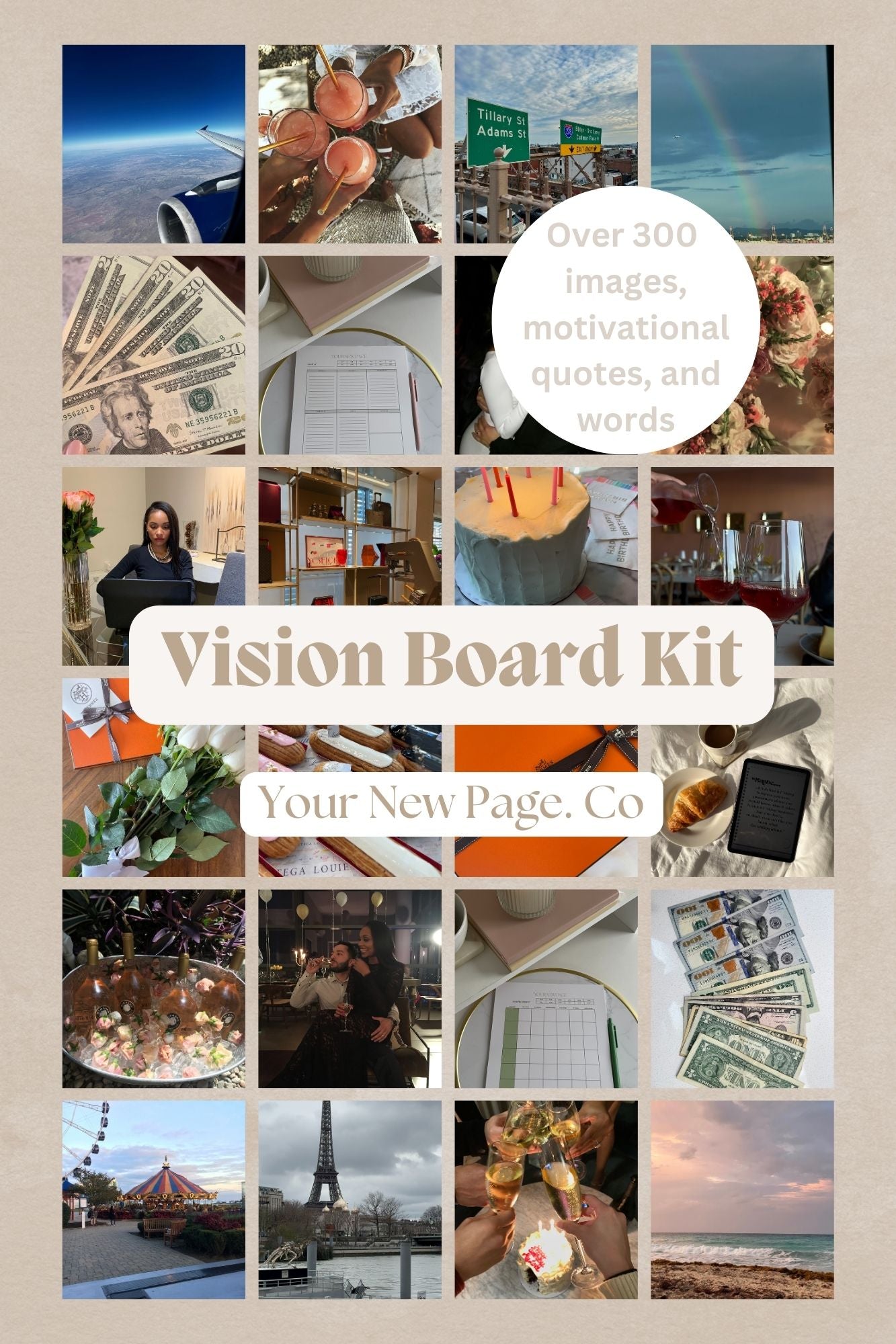 YNP Printable Vision Board Kit